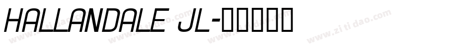 Hallandale JL字体转换